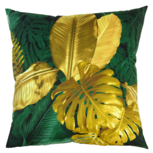 Poduszka dekoracyjna Liście Monstery Velvet 45cm na 45cm
