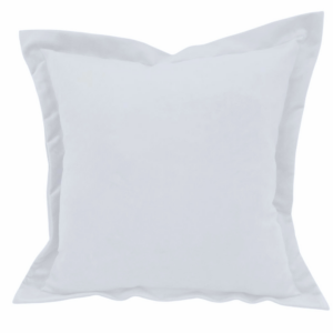 Poduszka biała z rantem Elegant tkanina tapicerska 45cm na 45cm