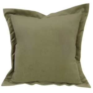 Poduszka beżowa z rantem Elegant tkanina tapicerska 45cm na 45cm