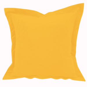 Poduszka żółta z rantem Elegant tkanina tapicerska 45cm na 45cm