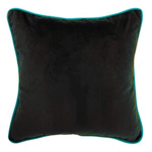 Poduszka czarna z lamówką Elegant Velur
