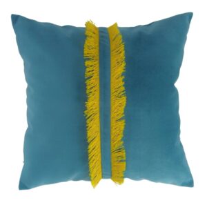Komplet poduszek dekoracyjnych turkusowo-musztardowe Elegant Tkanina tapicerska