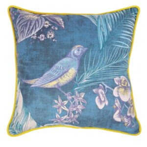 Zestaw poduszek dekoracyjnych Birds turkusowo-limonkowe