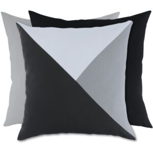 Zestaw szaro-biało-czarne trójkąty