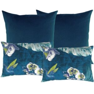 Zestaw poduszek dekoracyjnych Birds turkusowe