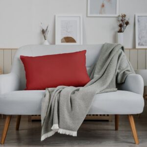 Poduszka dekoracyjna czerwony wałek