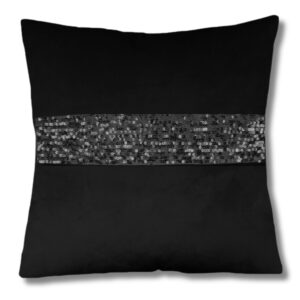 Zestaw poduszek czarne z cekinami Glamour (Kopia)