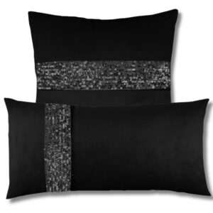 Zestaw poduszek czarne z cekinami Glamour (Kopia)