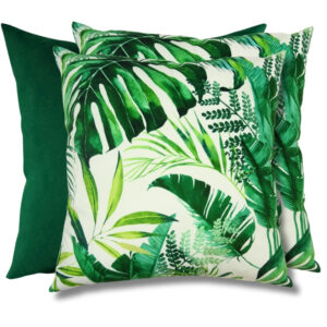 Zestaw poduszek dekoracyjnych Zielone Liście