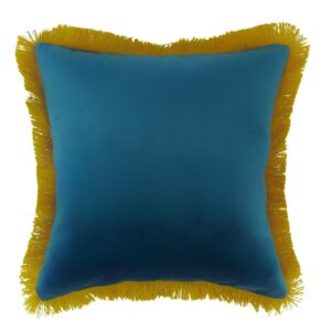 Komplet poduszek dekoracyjnych turkusowo-musztardowe Elegant Tkanina tapicerska