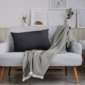 Poduszka dekoracyjna czarny wałek