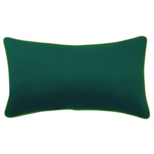 Zestaw poduszek z tkaniny tapicerskiej zielona, pomarańczowa i wałek