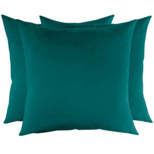 Zestaw poduszek z tkaniny tapicerskiej ciemny turkus