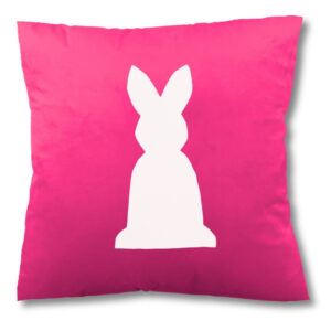 Poduszka z naszytym królikiem
