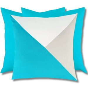 Zestaw turkusowe trójkąty