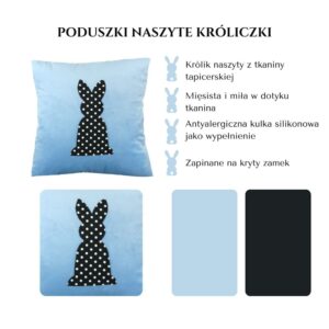Poduszka z naszytym królikiem (Kopia)