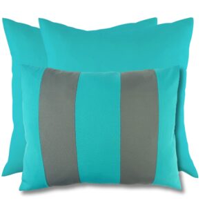 Zestaw turkusowe paski