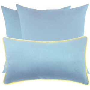 Poduszka dekoracyjna błękitny wałek z lamówką (Kopia)