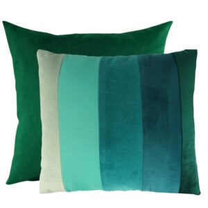 Komplet poduszek dekoracyjnych ombre zielone