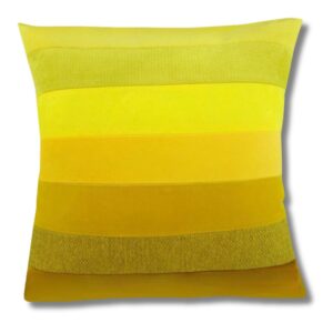 Komplet poduszek dekoracyjnych ombre żółte
