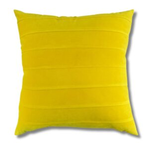 Komplet poduszek dekoracyjnych żółte paski