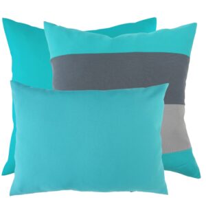 Zestaw turkusowe paski