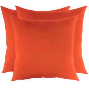 Zestaw pomarańczowych poduszek Velur