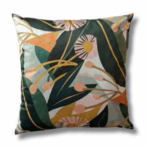 Zestaw poduszek kwiaty i liście