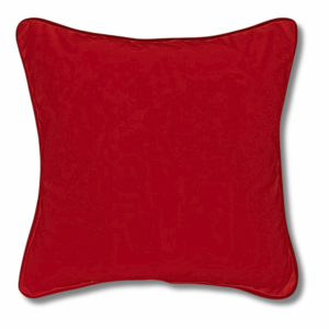 Poduszka mikołajkowa czerwień z lamówką tkanina tapicerska