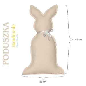 Poduszka dekoracyjna Królik 45 cm Beżowy