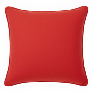 Poduszka czerwona z lamówką Elegant  43cm na 43cm