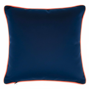 Poduszka granatowa z ceglaną lamówką Elegant Velur 43cm na 43cm (Kopia)