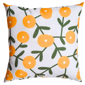 Poduszka dekoracyjna abstrakcyjne kwiaty Velvet 45cm na 45cm
