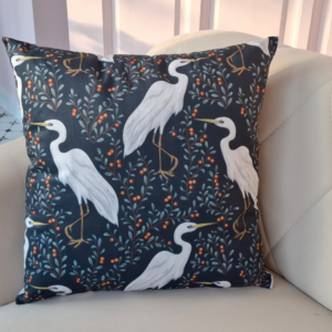 Poduszka dekoracyjna czaple Velvet 45cm na 45cm