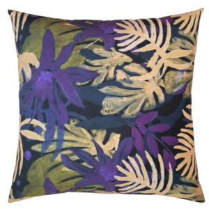 Poduszka dekoracyjna Fioletowy wzór Velvet 45cm na 45cm